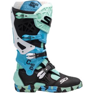 Buty motocyklowe SiDi Crossair X czarno-turkusowe
