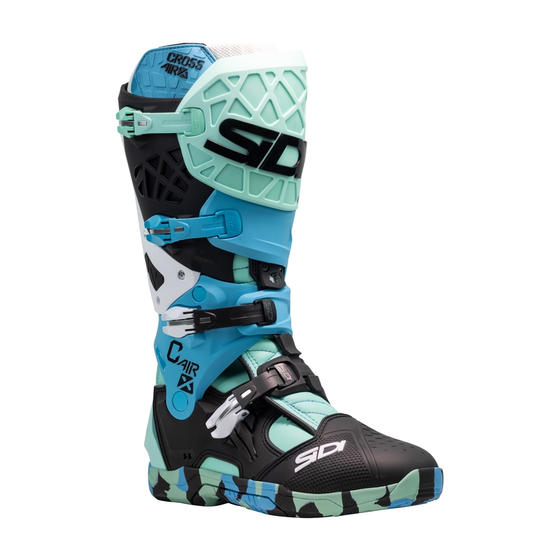 Buty motocyklowe SiDi Crossair X czarno-turkusowe