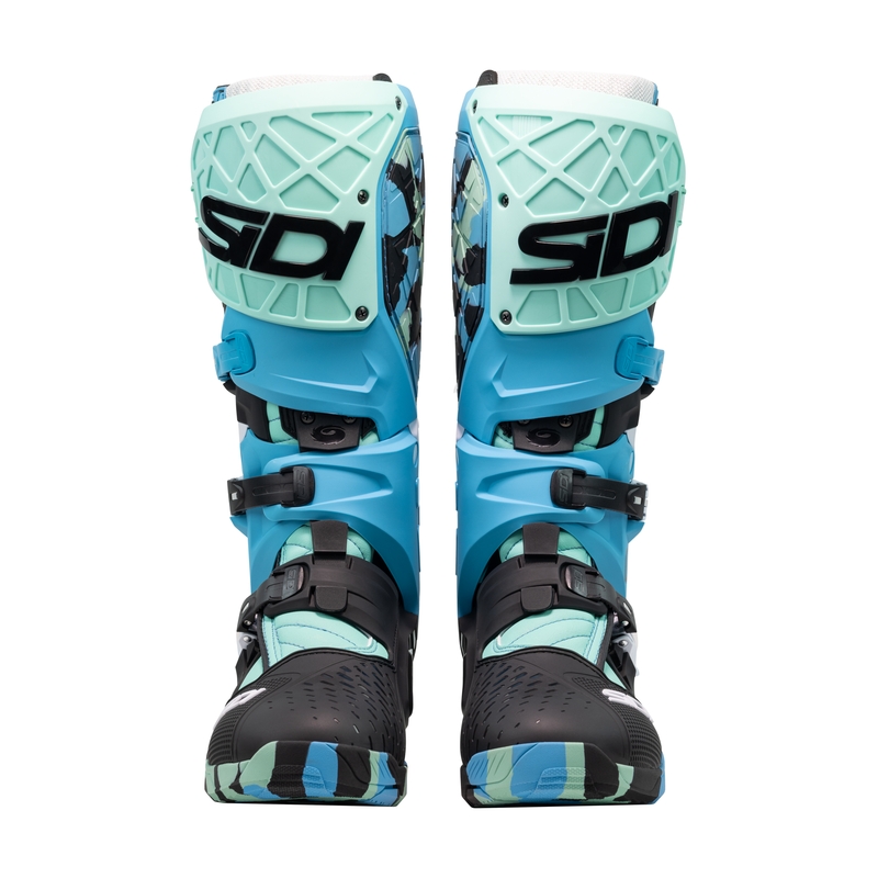 Buty motocyklowe SiDi Crossair X czarno-turkusowe