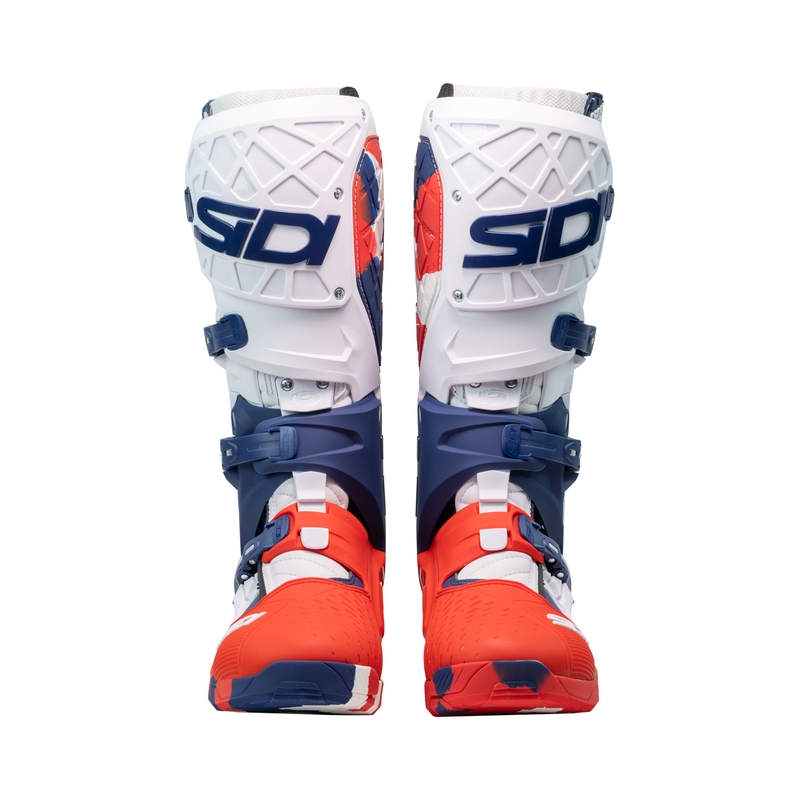 Buty motocyklowe SiDi Crossair X biało-niebiesko-czerwone