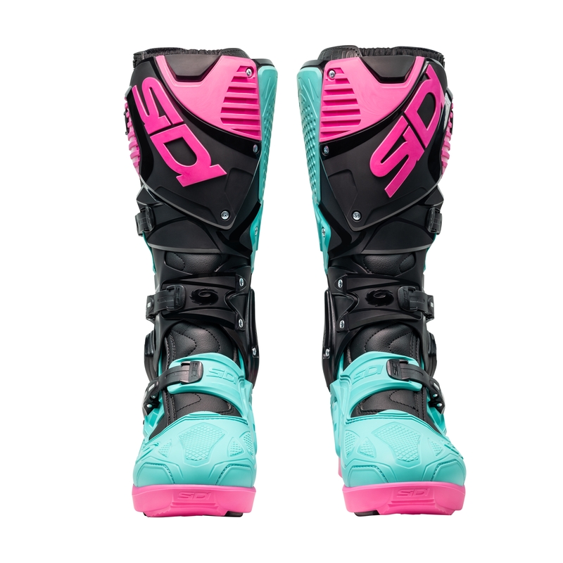 Buty motocyklowe SiDi Crossfire 3 SRS czarno-miętowo-różowe