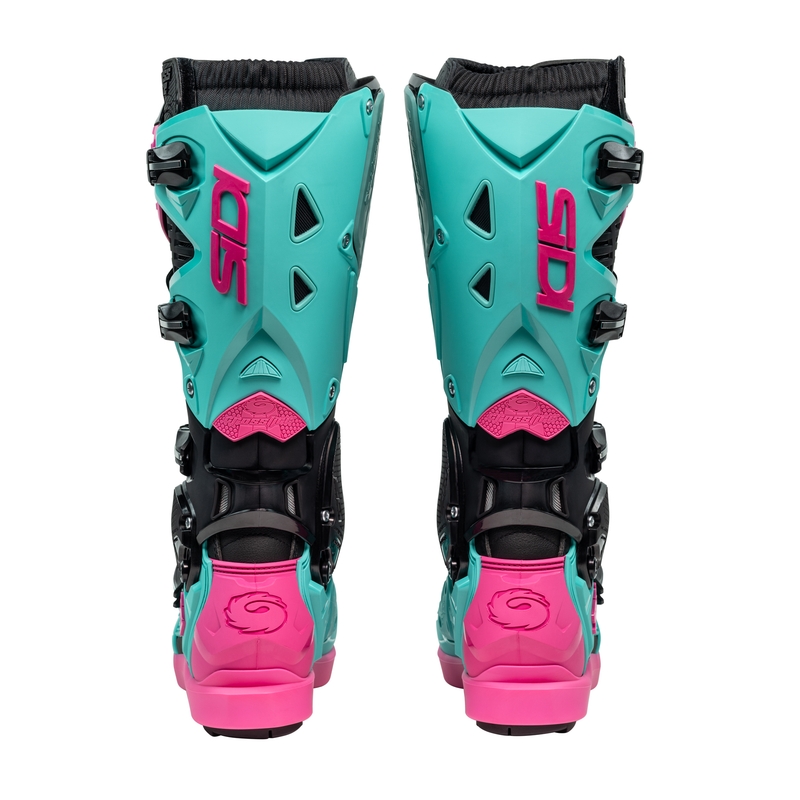 Buty motocyklowe SiDi Crossfire 3 SRS czarno-miętowo-różowe