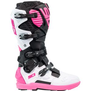 Buty motocyklowe SiDi Crossfire 3 SRS czarno-biało-różowe