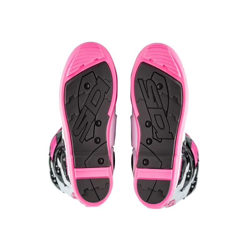 Buty motocyklowe SiDi Crossfire 3 SRS czarno-biało-różowe