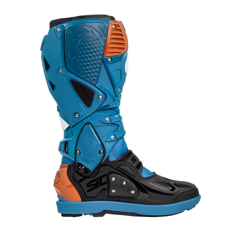 Buty motocyklowe SiDi Crossfire 3 SRS niebiesko-brązowe