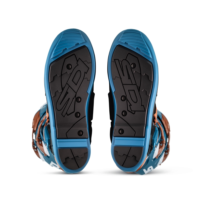 Buty motocyklowe SiDi Crossfire 3 SRS niebiesko-brązowe