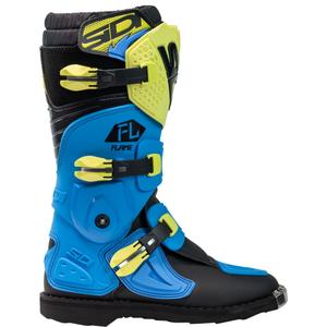 Dziecięce buty motocrossowe SiDi Flame niebiesko-żółto-czarne