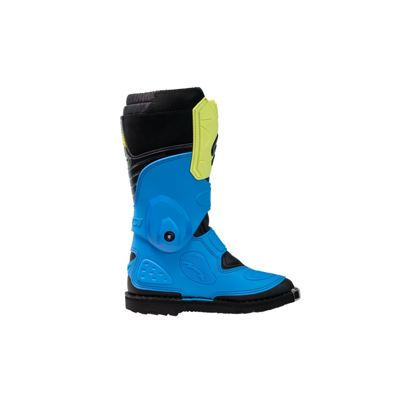 Dziecięce buty motocrossowe SiDi Flame niebiesko-żółto-czarne
