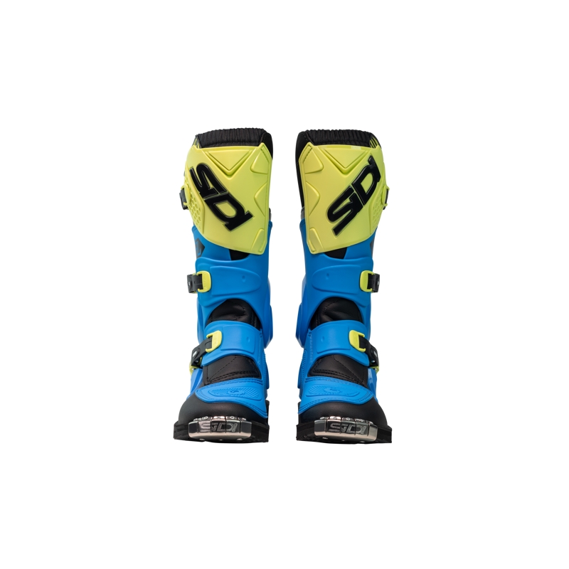 Dziecięce buty motocrossowe SiDi Flame niebiesko-żółto-czarne