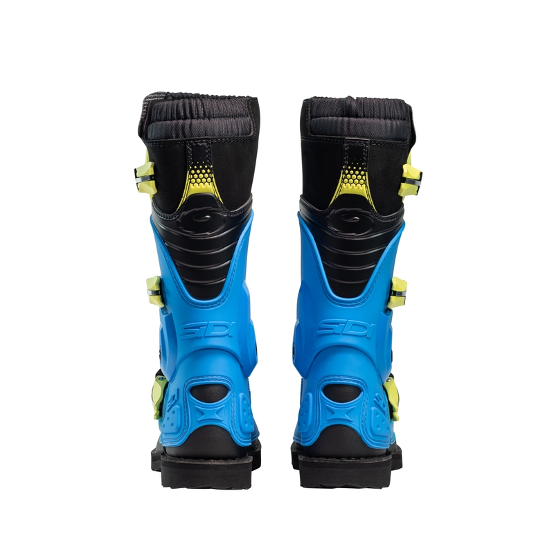 Dziecięce buty motocrossowe SiDi Flame niebiesko-żółto-czarne