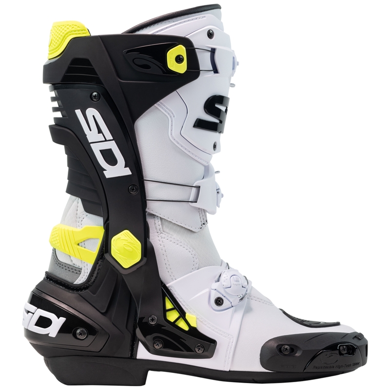Buty motocyklowe SiDi Rex biało-czarno-żółte