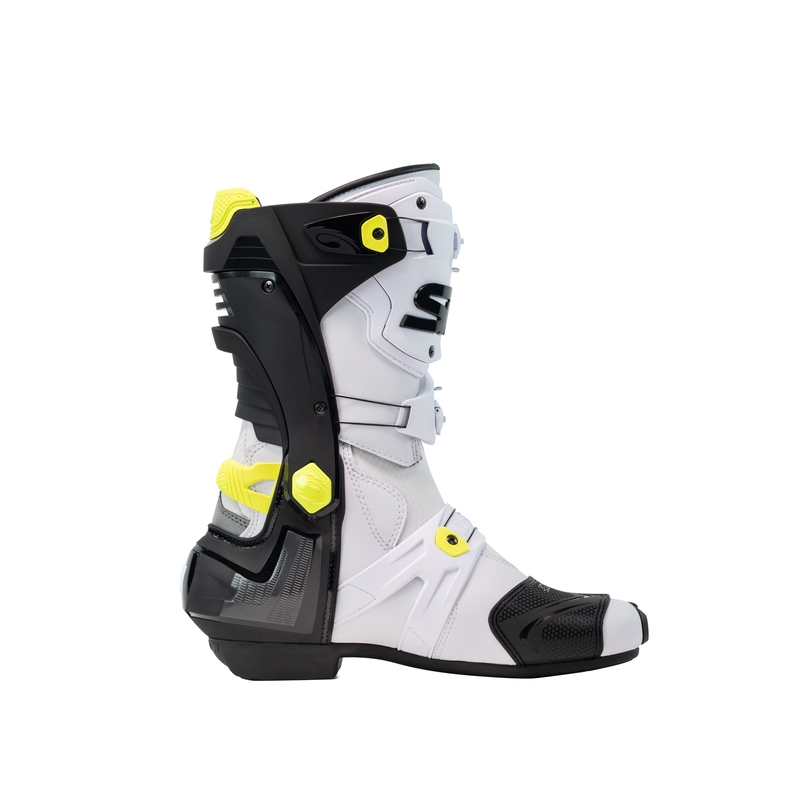 Buty motocyklowe SiDi Rex biało-czarno-żółte
