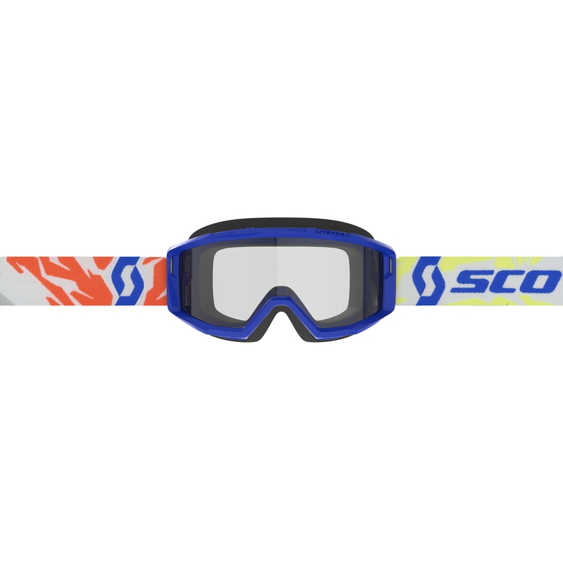 Dziecięce gogle motocrossowe SCOTT Primal Youth niebieskie z przezroczystą plexi
