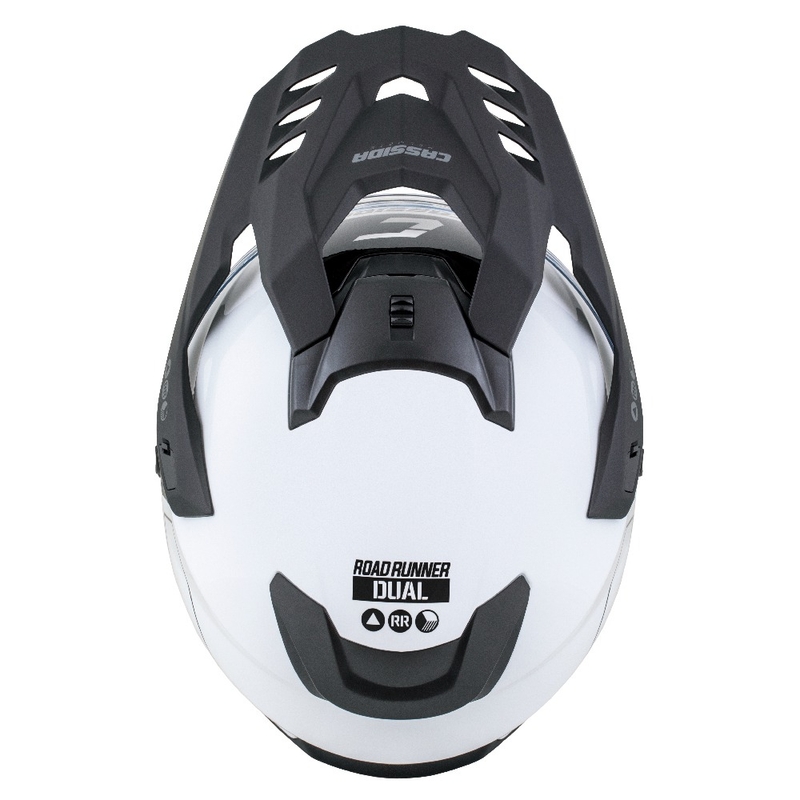 Kask enduro Cassida Road Runner Dual biało-czarny