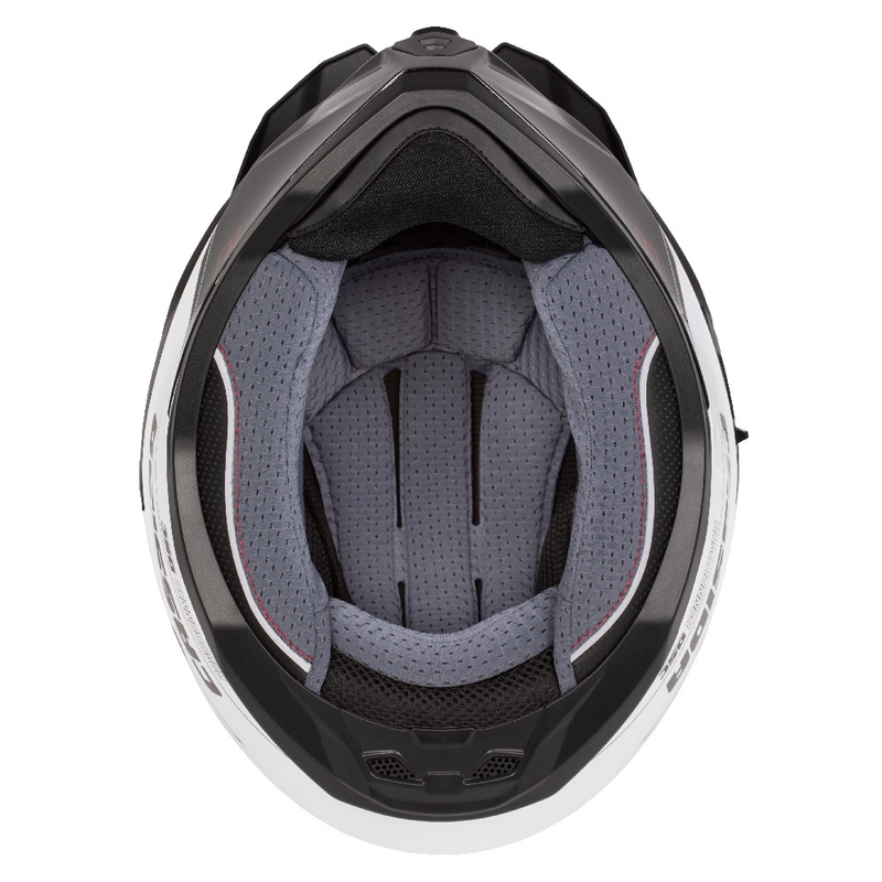 Kask enduro Cassida Road Runner Dual biało-czarny