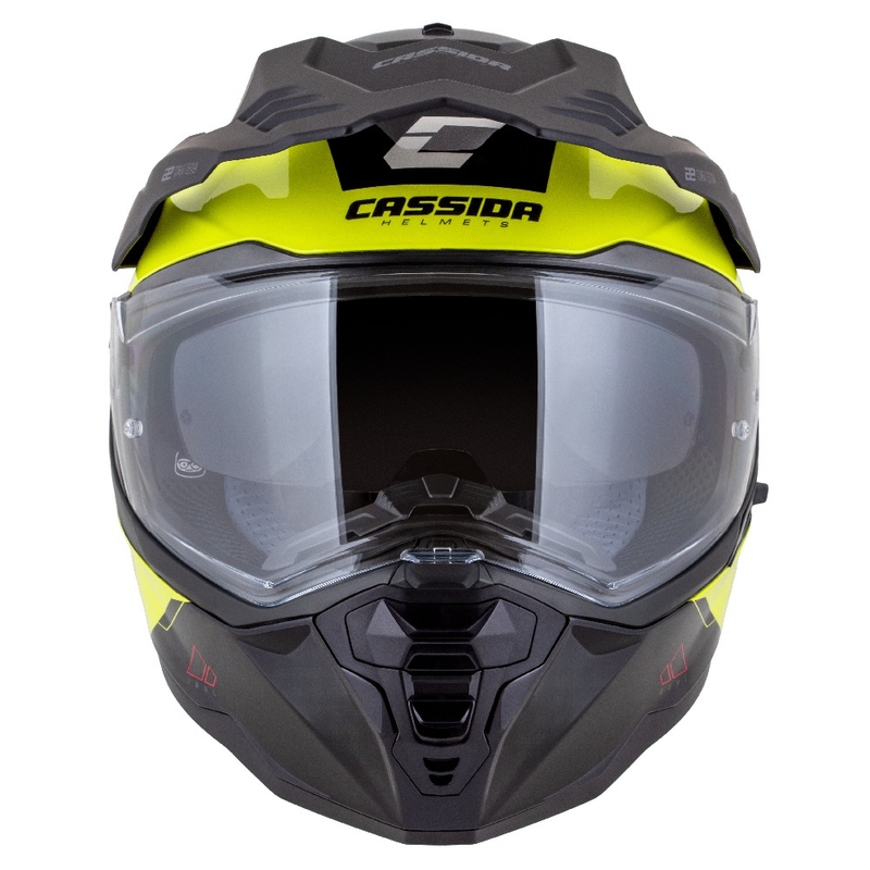 Kask enduro Cassida Road Runner Dual fluo żółto-czarny