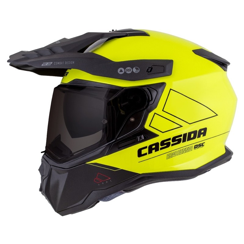 Kask enduro Cassida Road Runner Dual fluo żółto-czarny