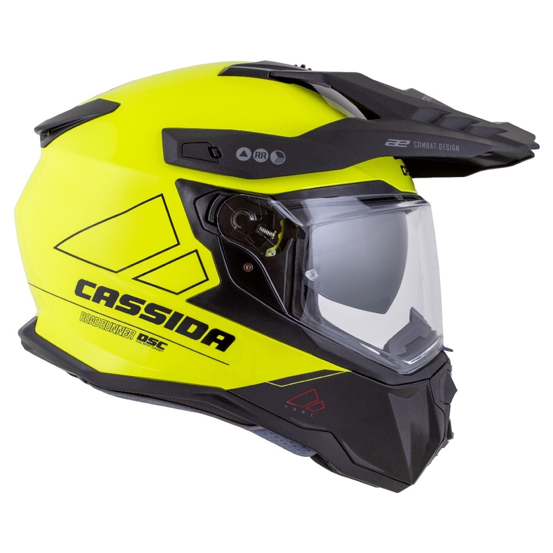 Kask enduro Cassida Road Runner Dual fluo żółto-czarny