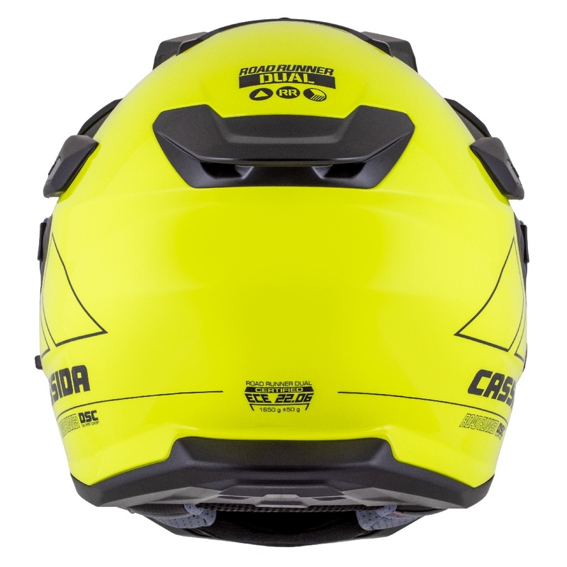 Kask enduro Cassida Road Runner Dual fluo żółto-czarny