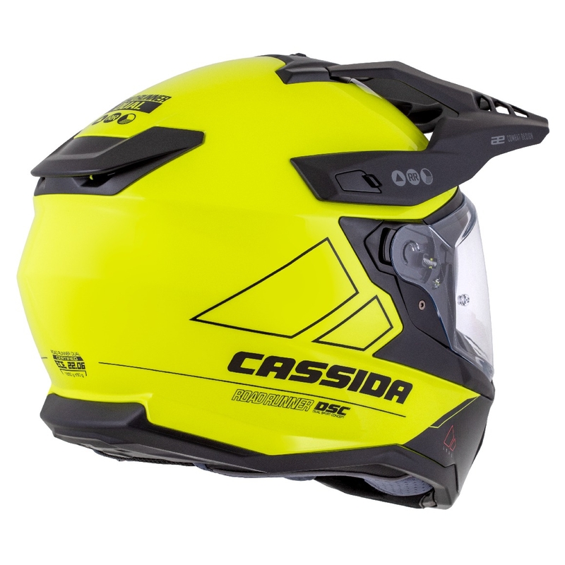 Kask enduro Cassida Road Runner Dual fluo żółto-czarny
