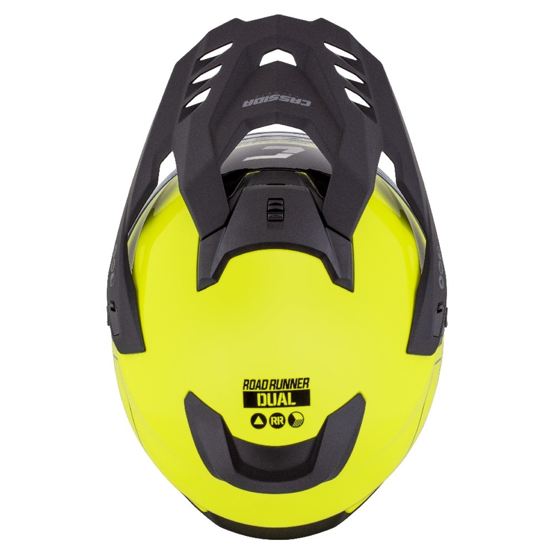 Kask enduro Cassida Road Runner Dual fluo żółto-czarny