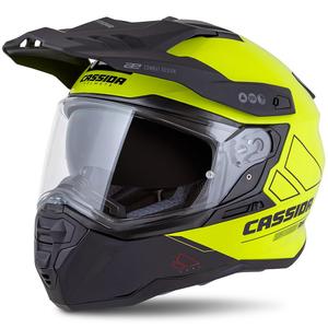 Kask enduro Cassida Road Runner Dual fluo żółto-czarny