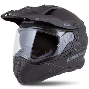 Kask enduro Cassida Road Runner Dual matowy czarno-ciemnoszary