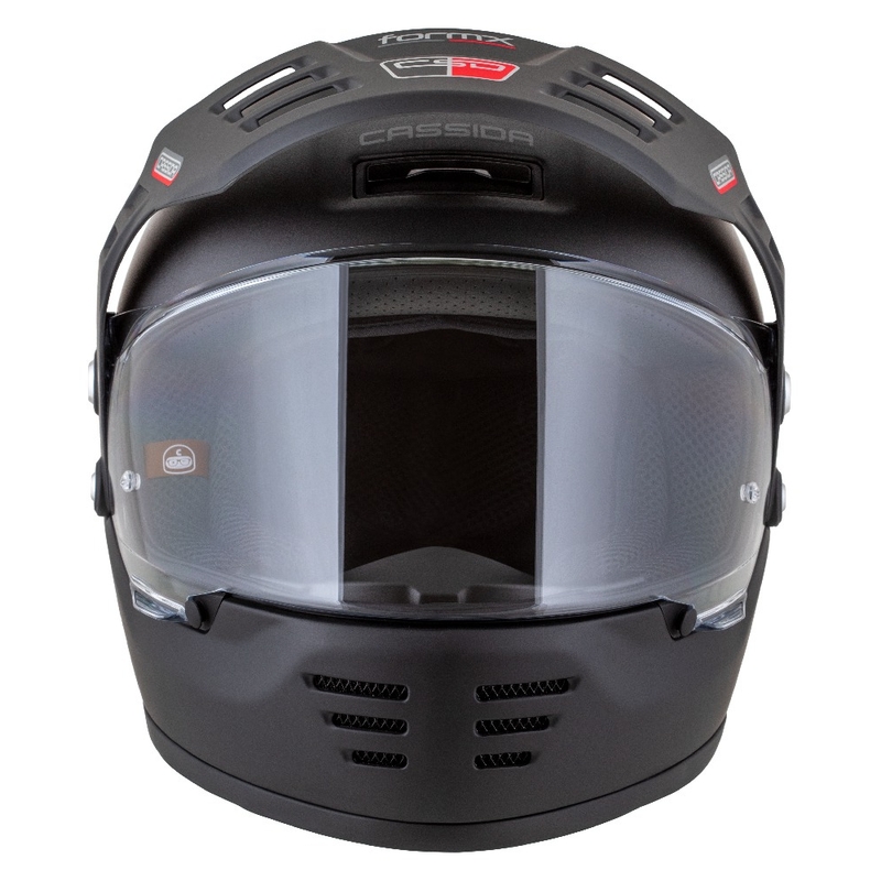 Kask enduro Cassida FormX FlatOut matowy czarno-ciemnoszary