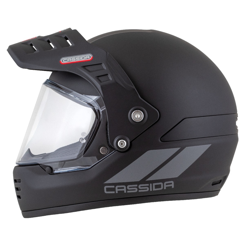 Kask enduro Cassida FormX FlatOut matowy czarno-ciemnoszary