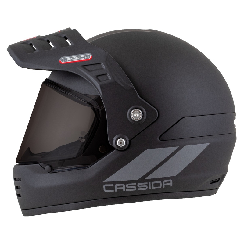 Kask enduro Cassida FormX FlatOut matowy czarno-ciemnoszary