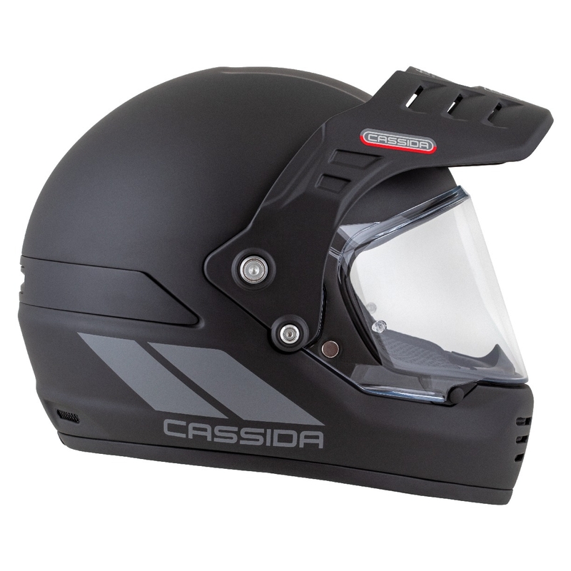 Kask enduro Cassida FormX FlatOut matowy czarno-ciemnoszary