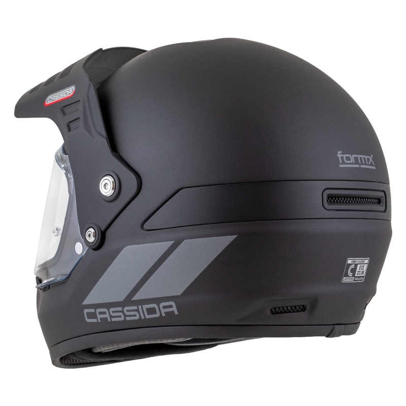 Kask enduro Cassida FormX FlatOut matowy czarno-ciemnoszary
