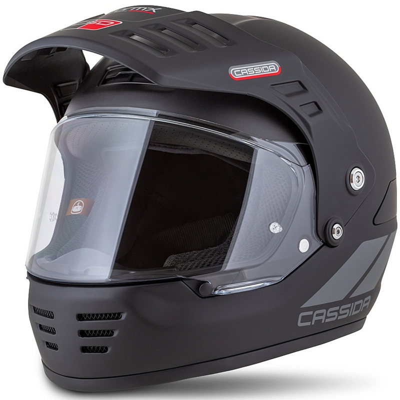 Kask enduro Cassida FormX FlatOut matowy czarno-ciemnoszary
