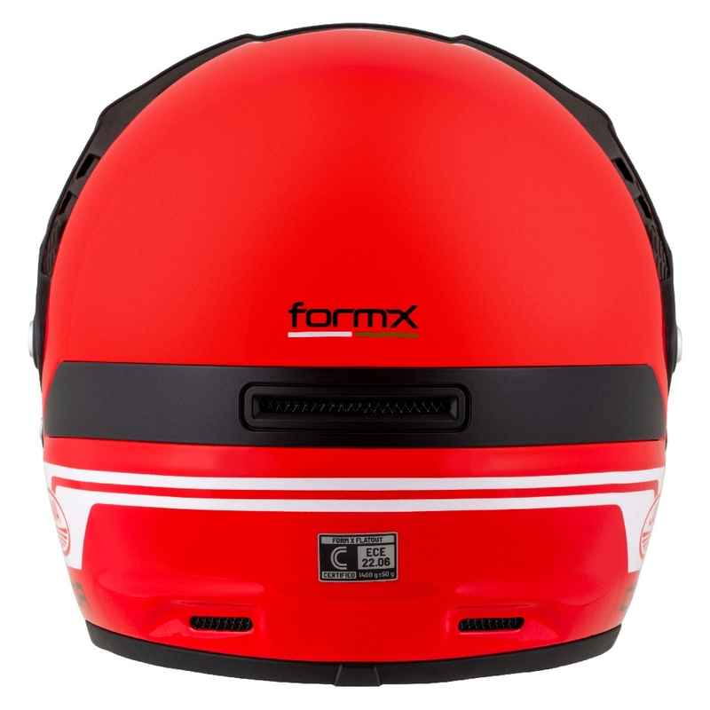 Kask enduro Cassida FormX Jawa RotaX czerwono-biało-złoty