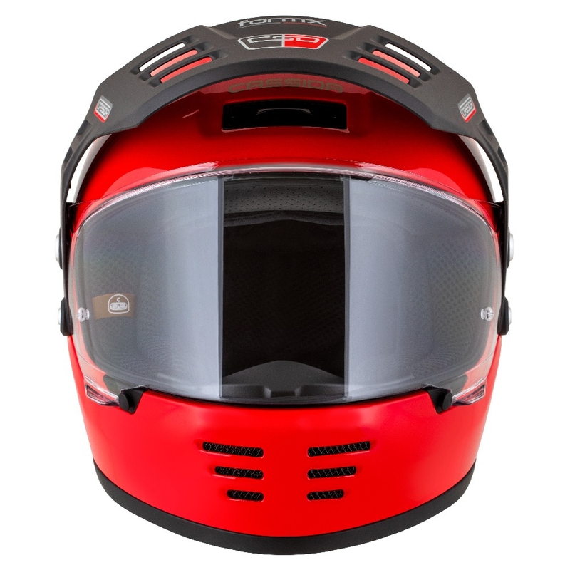 Kask enduro Cassida FormX Jawa RotaX czerwono-biało-złoty