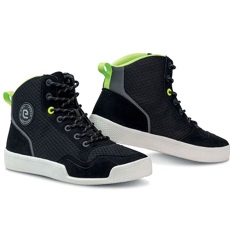 Buty motocyklowe Eleveit Force Airtech w kolorze czarno-fluo żółtym
