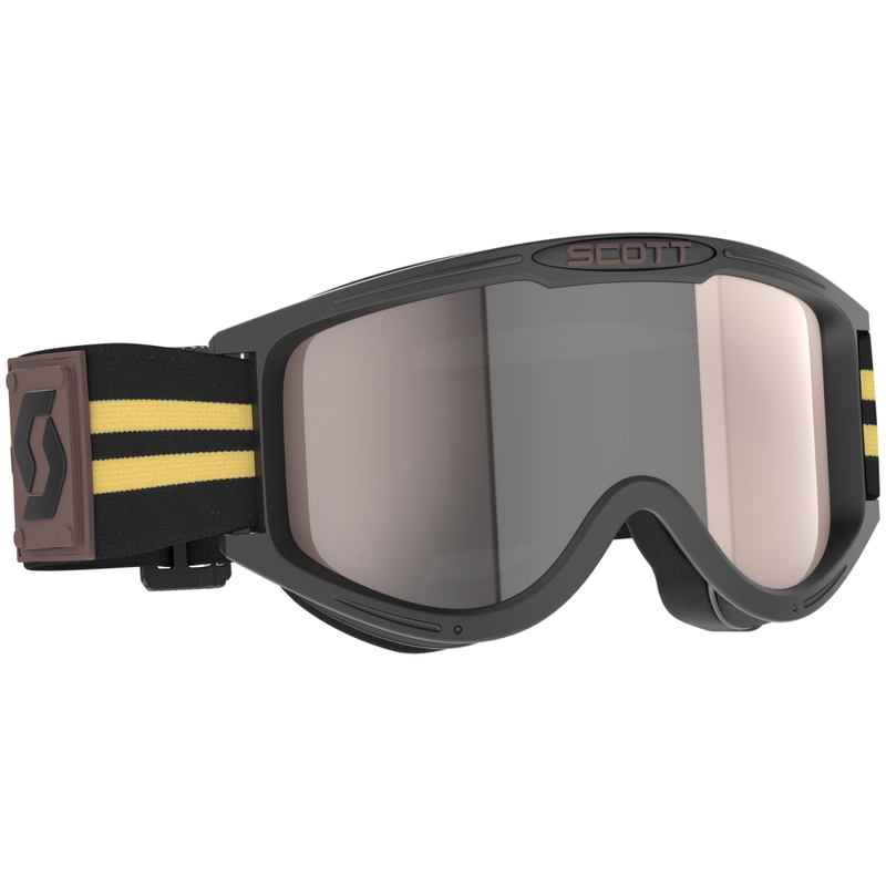 Gogle motocrossowe SCOTT 89X Era czarno-beżowe ze srebrną plexi