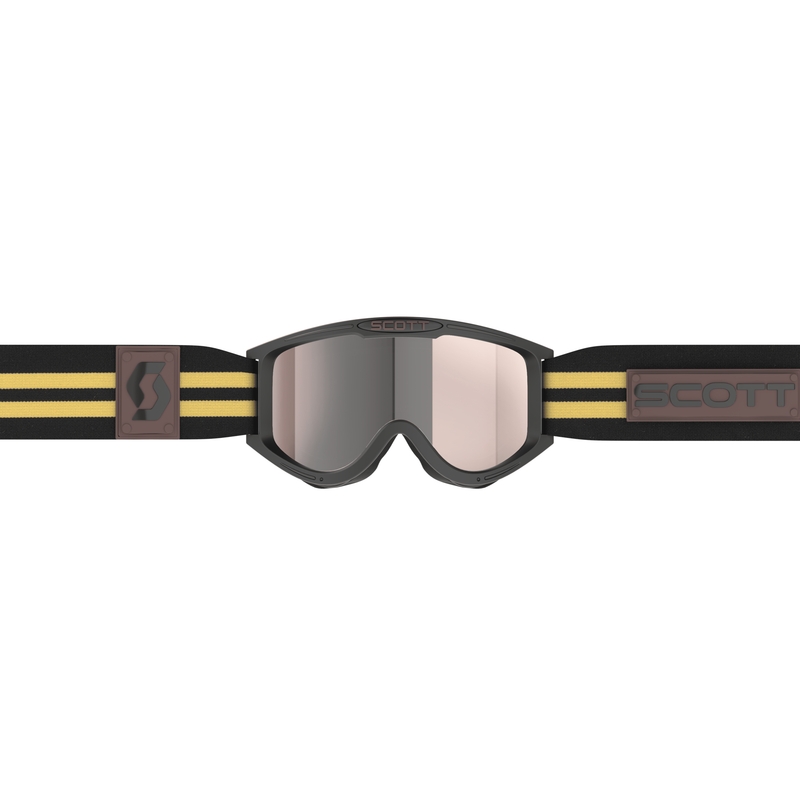 Gogle motocrossowe SCOTT 89X Era czarno-beżowe ze srebrną plexi