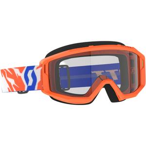 Dziecięce gogle motocrossowe SCOTT Primal Youth pomarańczowe z przezroczystą plexi