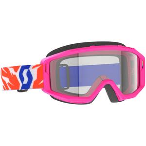 Dziecięce gogle motocrossowe SCOTT Primal Youth w kolorze różowym z przezroczystą plexi