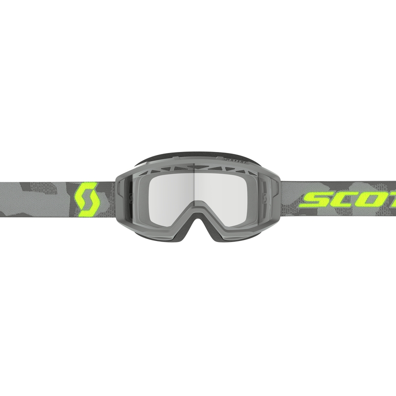 Gogle motocrossowe SCOTT Primal Enduro szaro-fluo żółte z przezroczystą plexi