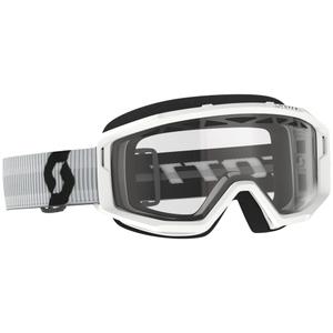 Gogle motocrossowe SCOTT Primal Enduro w kolorze białym z przezroczystą pleksiglasem