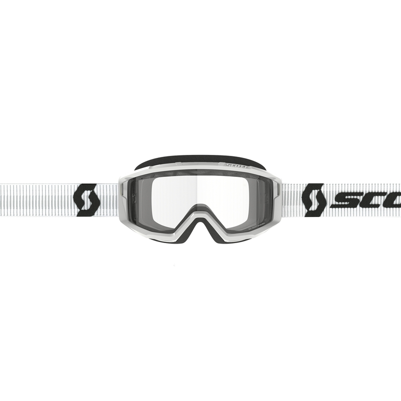 Gogle motocrossowe SCOTT Primal Enduro w kolorze białym z przezroczystą pleksiglasem