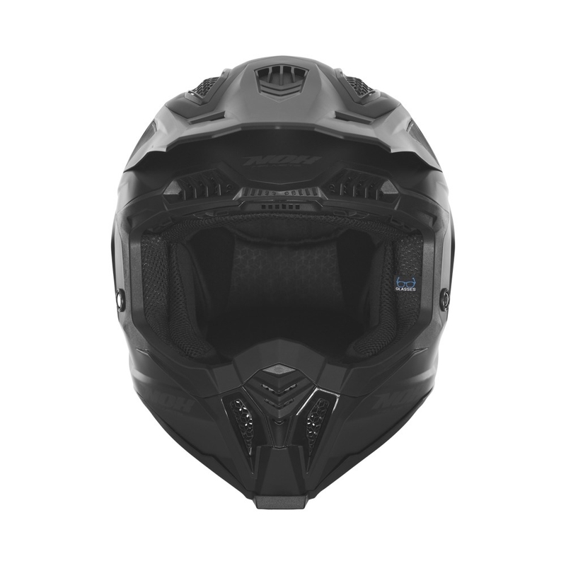 Kask motocrossowy NOX N634 w kolorze czarnym matowym