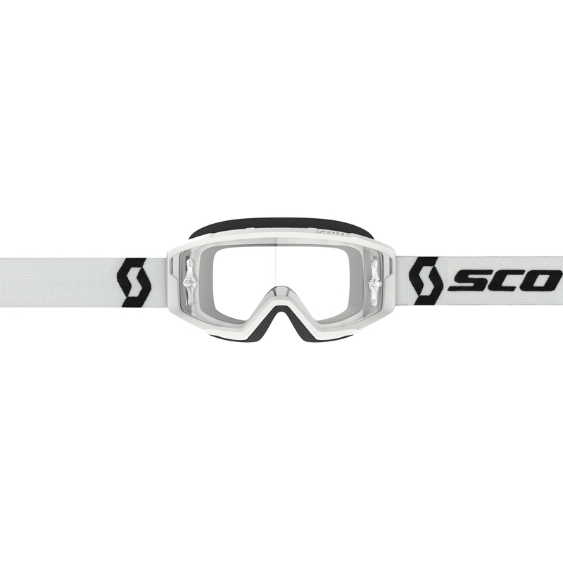 Gogle motocrossowe SCOTT Primal Clear białe z przezroczystą plexi