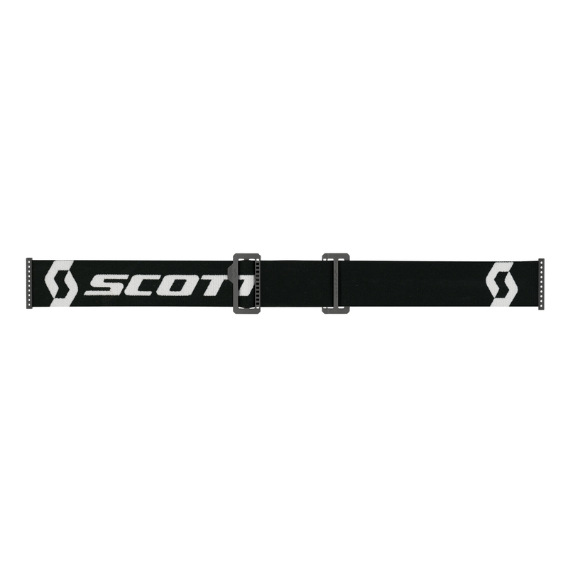 Gogle crossowe SCOTT Primal CH czarno-białe z chromowaną, srebrną plexi
