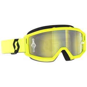 Gogle motocrossowe SCOTT Primal CH żółto-czarne z chromowaną żółtą pleksi