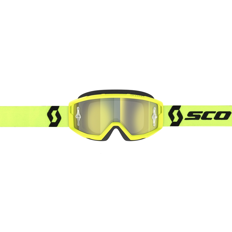 Gogle motocrossowe SCOTT Primal CH żółto-czarne z chromowaną żółtą pleksi