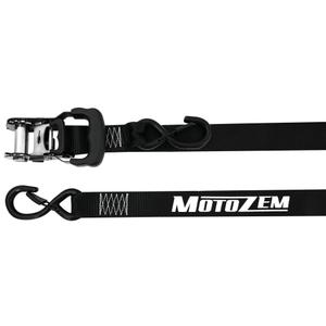 Paski motocyklowe Motozem z grzechotką w kolorze czarnym