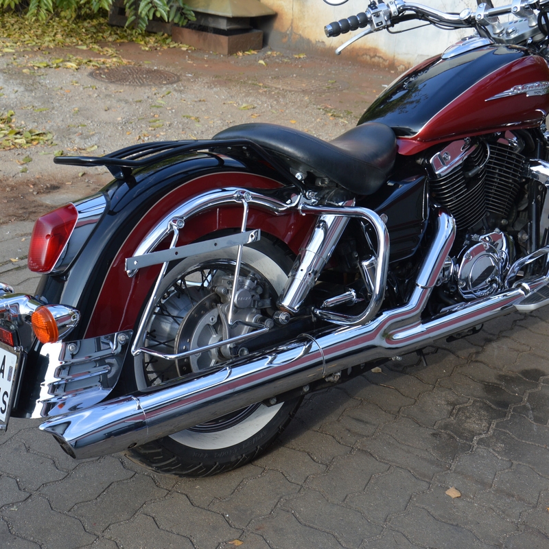 Ramy wsporcze do kufrów z oparciem HONDA VT1100 C3 Aero chrom